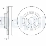 Bremsscheibe DELPHI BG4693C