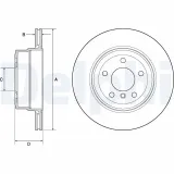 Bremsscheibe Hinterachse DELPHI BG4695C