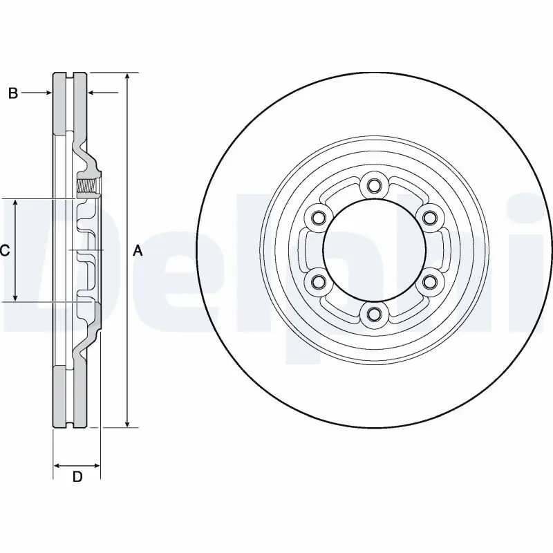 Bremsscheibe DELPHI BG4697C