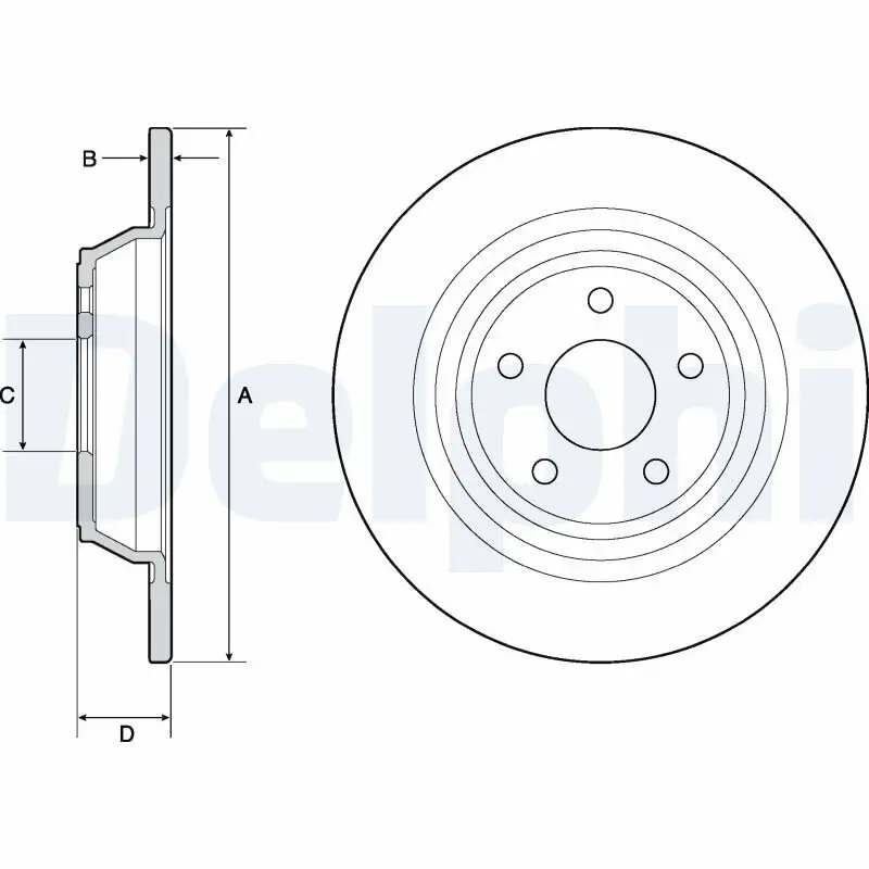Bremsscheibe DELPHI BG4703C