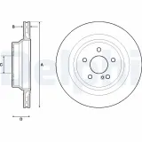 Bremsscheibe DELPHI BG4705C