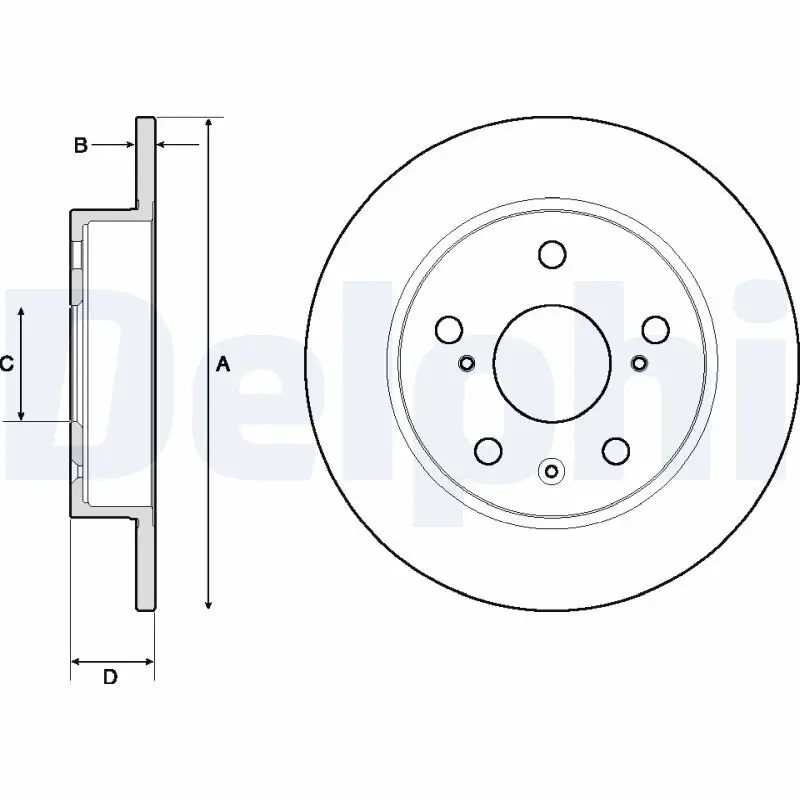 Bremsscheibe DELPHI BG4709C