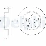 Bremsscheibe DELPHI BG4709C