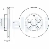 Bremsscheibe DELPHI BG4711C