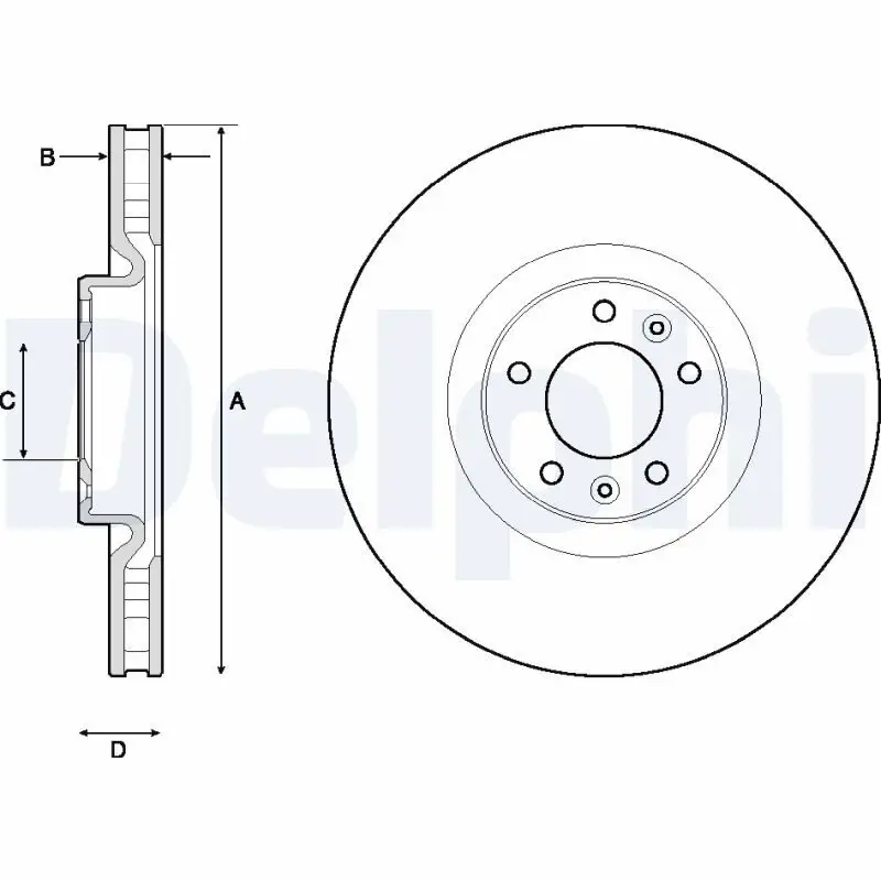 Bremsscheibe DELPHI BG4716C