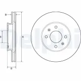 Bremsscheibe DELPHI BG4744C