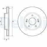 Bremsscheibe DELPHI BG4745C