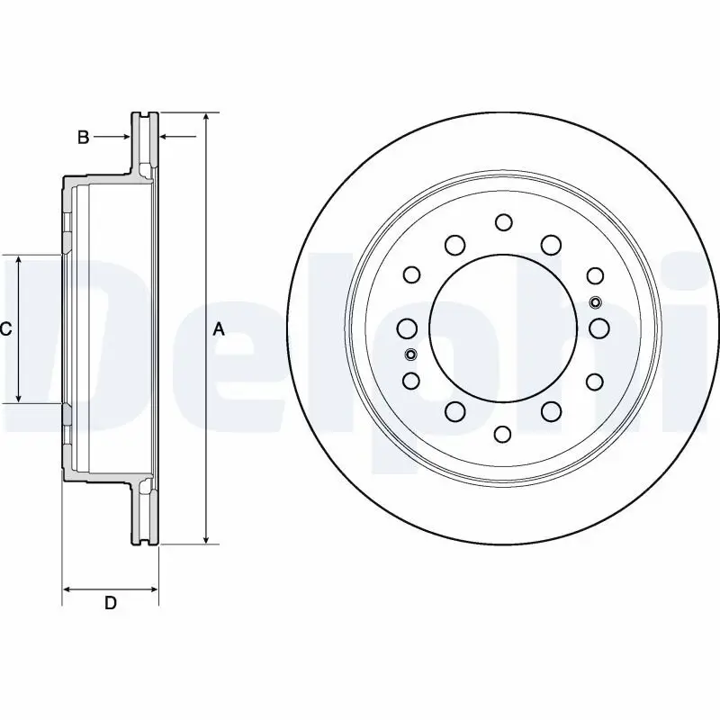 Bremsscheibe DELPHI BG4747C