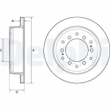 Bremsscheibe DELPHI BG4747C