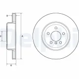 Bremsscheibe DELPHI BG4752C