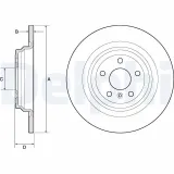 Bremsscheibe DELPHI BG4754C