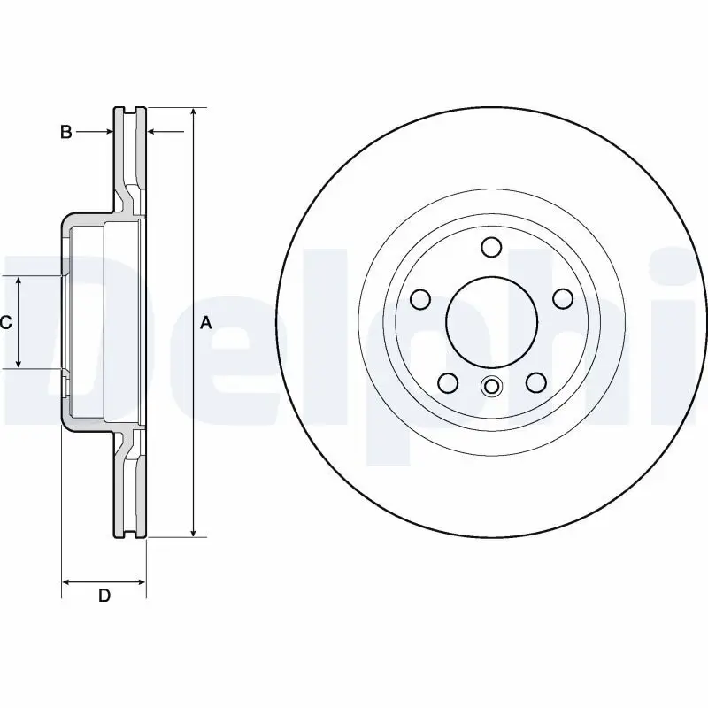 Bremsscheibe DELPHI BG4755C