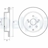 Bremsscheibe DELPHI BG4757C