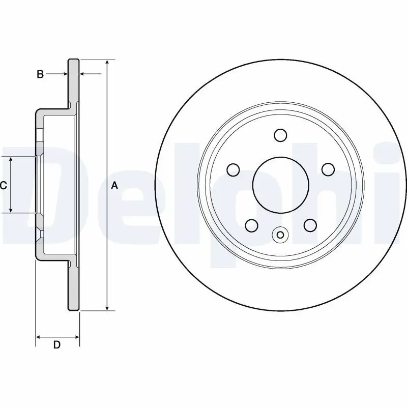 Bremsscheibe DELPHI BG4761C