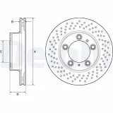 Bremsscheibe Vorderachse DELPHI BG4769C
