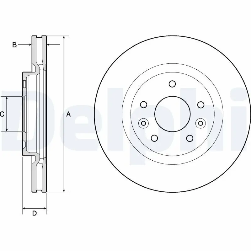 Bremsscheibe DELPHI BG4770C