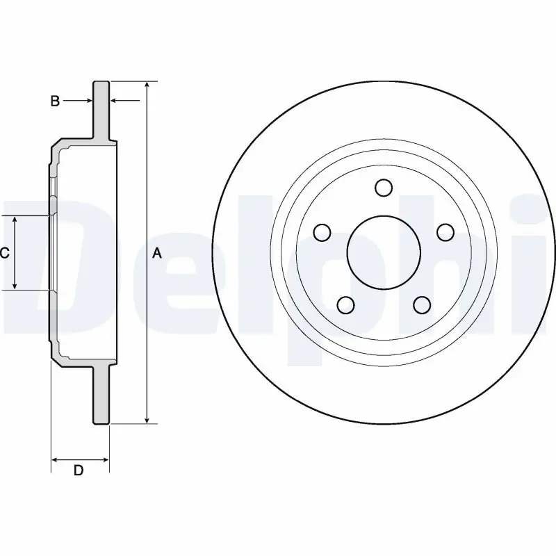 Bremsscheibe DELPHI BG4772C