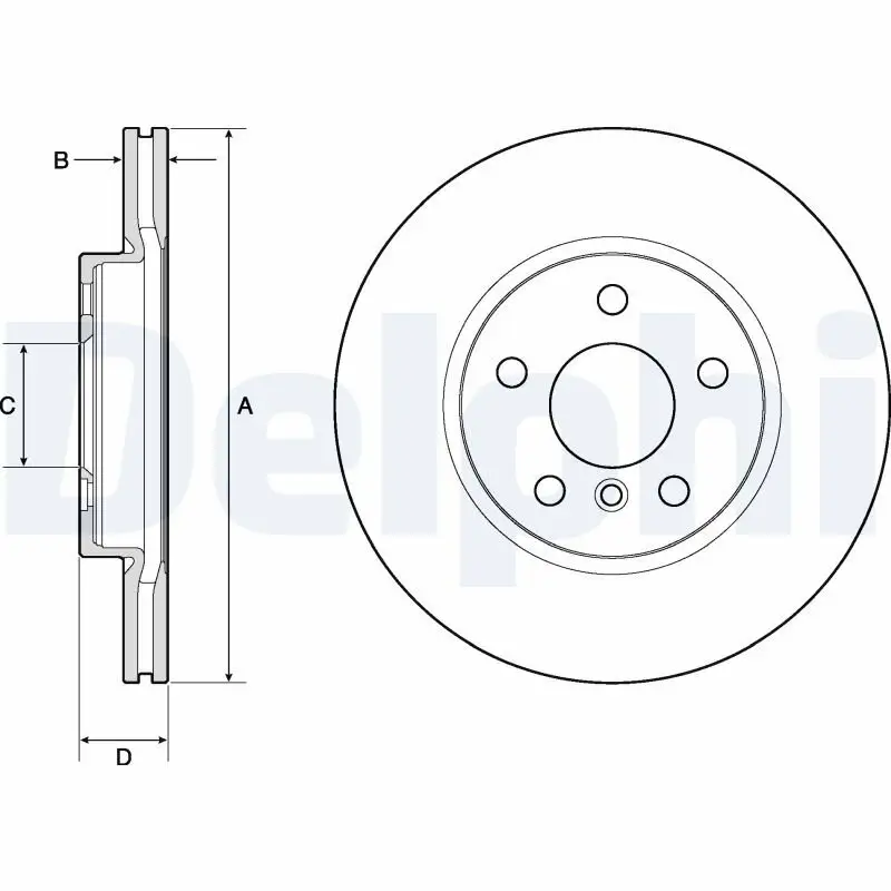 Bremsscheibe DELPHI BG4777C