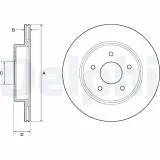 Bremsscheibe DELPHI BG4779C