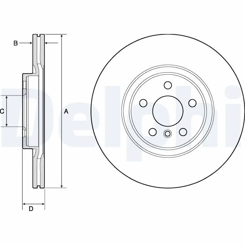 Bremsscheibe DELPHI BG4780C