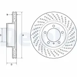 Bremsscheibe DELPHI BG4781C