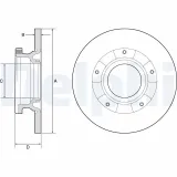Bremsscheibe DELPHI BG4784C