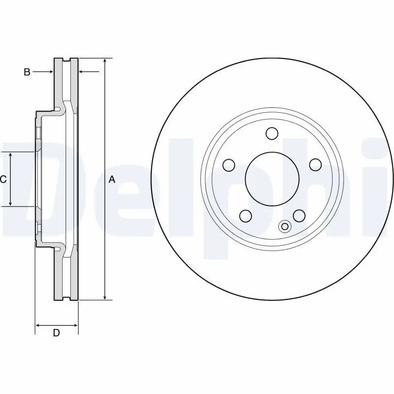 Bremsscheibe DELPHI BG4788C