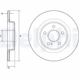 Bremsscheibe DELPHI BG4790C