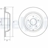 Bremsscheibe DELPHI BG4791C