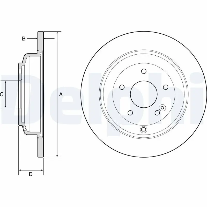 Bremsscheibe DELPHI BG4793C