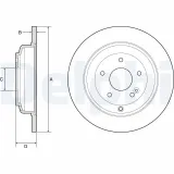 Bremsscheibe DELPHI BG4793C