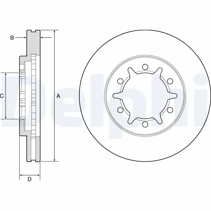 Bremsscheibe DELPHI BG4795C