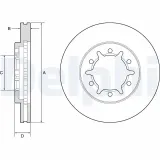 Bremsscheibe DELPHI BG4795C