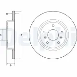 Bremsscheibe DELPHI BG4807C