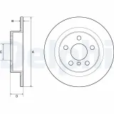 Bremsscheibe DELPHI BG4812C