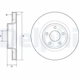 Bremsscheibe DELPHI BG4831C