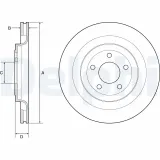 Bremsscheibe DELPHI BG4832C