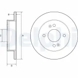 Bremsscheibe DELPHI BG4917C