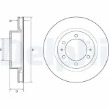 Bremsscheibe DELPHI BG4925C