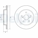 Bremsscheibe DELPHI BG4928C