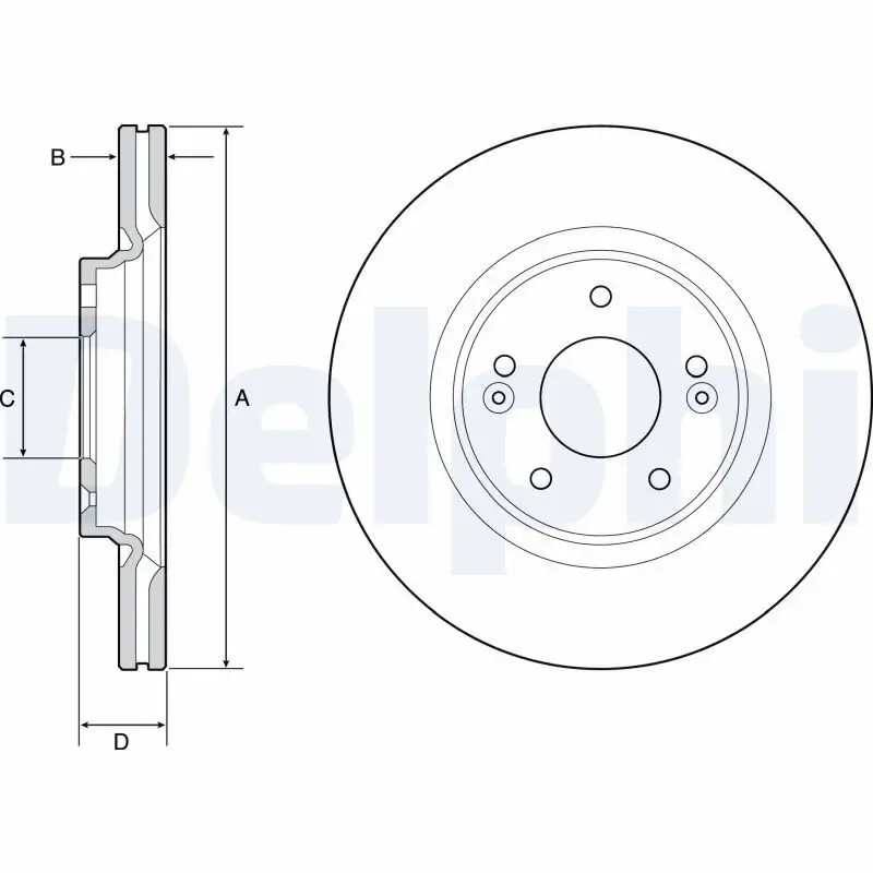 Bremsscheibe DELPHI BG4931C