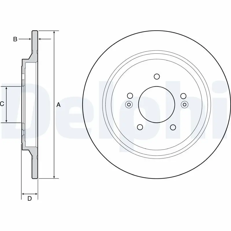 Bremsscheibe DELPHI BG4932C