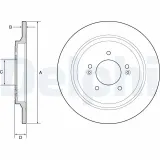 Bremsscheibe DELPHI BG4932C