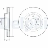 Bremsscheibe DELPHI BG4941