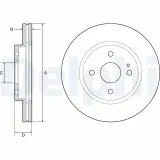 Bremsscheibe DELPHI BG4942C