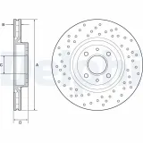 Bremsscheibe DELPHI BG4943C