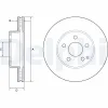 Bremsscheibe Vorderachse DELPHI BG4945C Bild Bremsscheibe Vorderachse DELPHI BG4945C