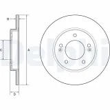 Bremsscheibe DELPHI BG4949C