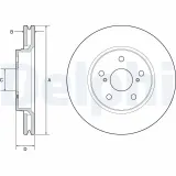 Bremsscheibe DELPHI BG4952C