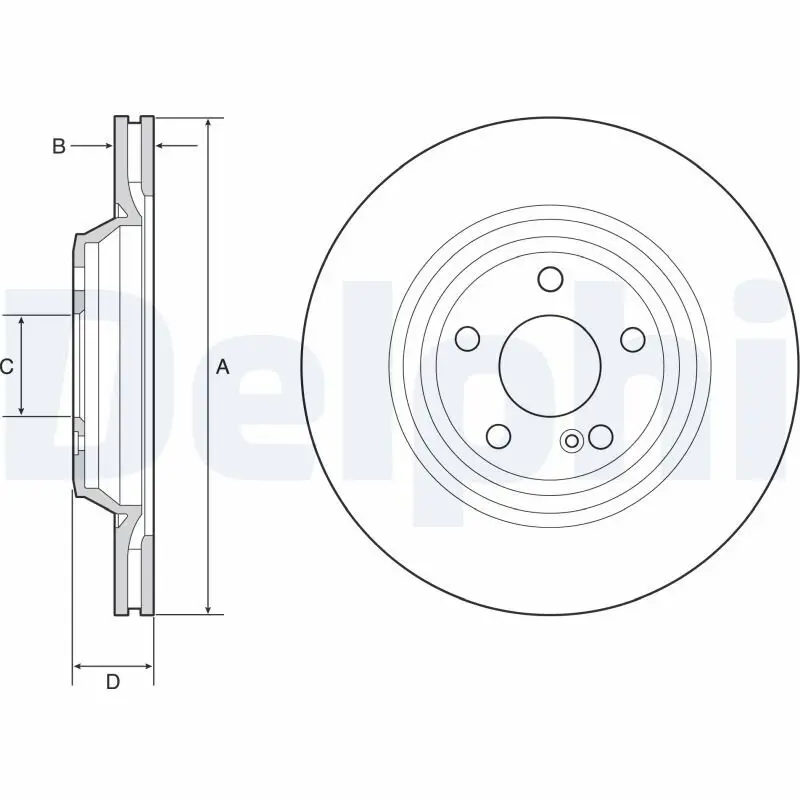 Bremsscheibe DELPHI BG4957C